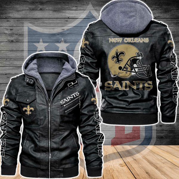 saints leather jacket
