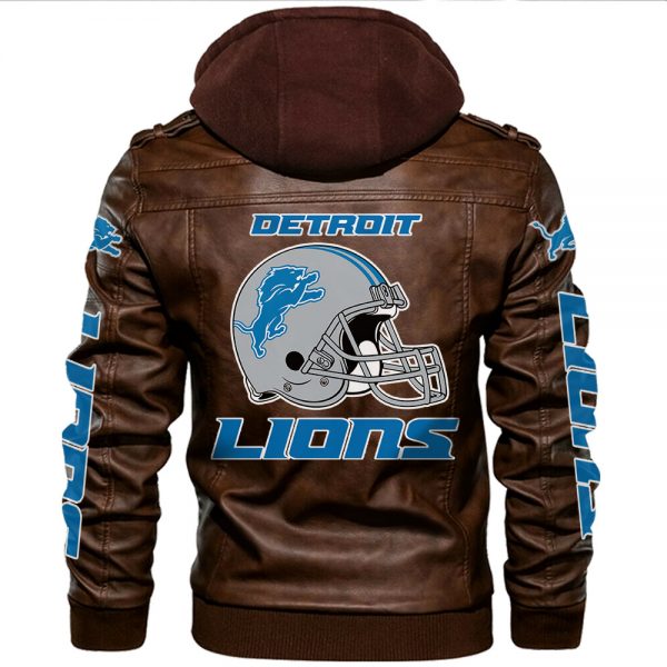 PTDA2771 Detroit Lions Leather Jacket | PunsTee.com